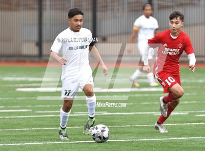 Thumbnail 2 in De La Salle vs. Orange Lutheran (Adidas So Cal College Showcase) photogallery.