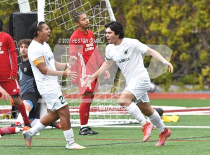 Thumbnail 3 in De La Salle vs. Orange Lutheran (Adidas So Cal College Showcase) photogallery.