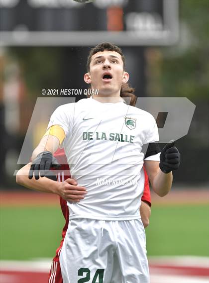 Thumbnail 2 in De La Salle vs. Orange Lutheran (Adidas So Cal College Showcase) photogallery.