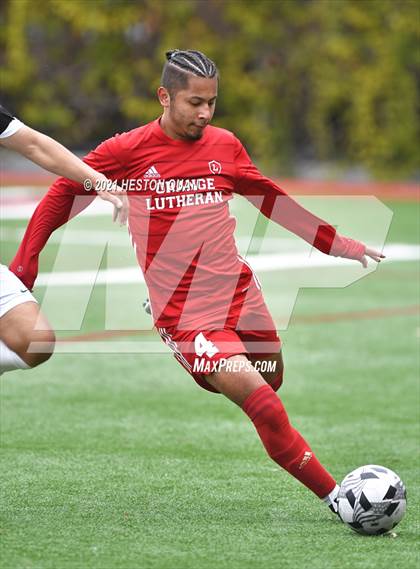 Thumbnail 2 in De La Salle vs. Orange Lutheran (Adidas So Cal College Showcase) photogallery.