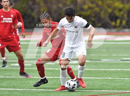 Thumbnail 3 in De La Salle vs. Orange Lutheran (Adidas So Cal College Showcase) photogallery.