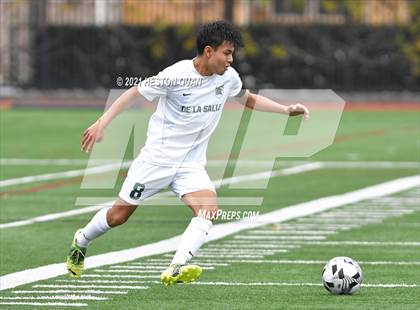 Thumbnail 2 in De La Salle vs. Orange Lutheran (Adidas So Cal College Showcase) photogallery.