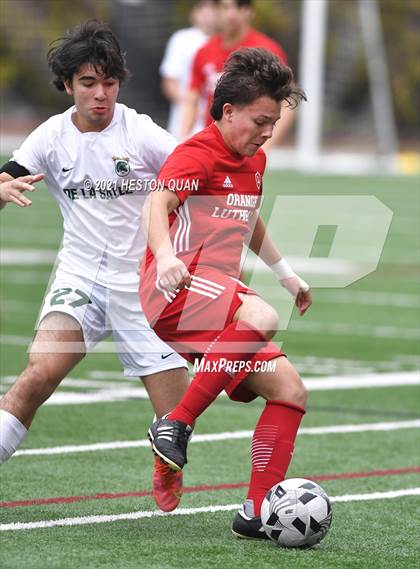 Thumbnail 1 in De La Salle vs. Orange Lutheran (Adidas So Cal College Showcase) photogallery.