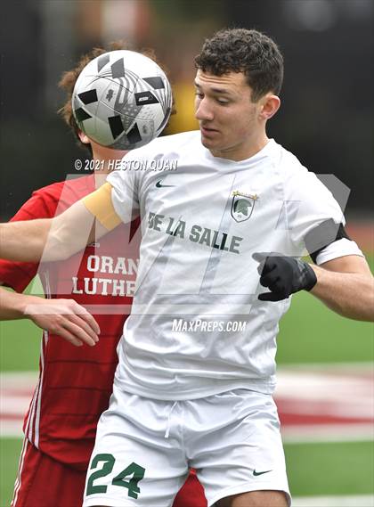 Thumbnail 3 in De La Salle vs. Orange Lutheran (Adidas So Cal College Showcase) photogallery.