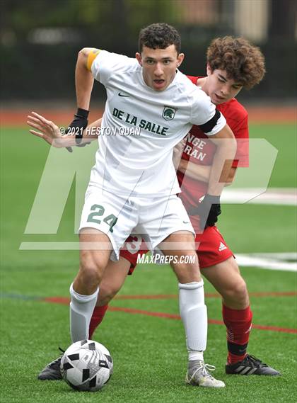 Thumbnail 3 in De La Salle vs. Orange Lutheran (Adidas So Cal College Showcase) photogallery.