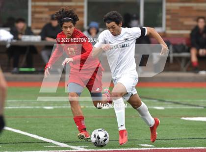 Thumbnail 2 in De La Salle vs. Orange Lutheran (Adidas So Cal College Showcase) photogallery.