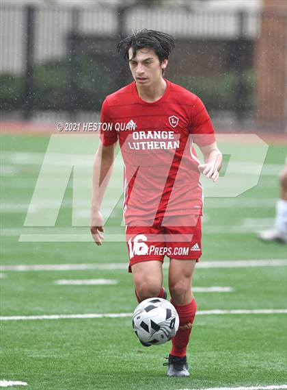 Thumbnail 2 in De La Salle vs. Orange Lutheran (Adidas So Cal College Showcase) photogallery.