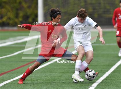 Thumbnail 2 in De La Salle vs. Orange Lutheran (Adidas So Cal College Showcase) photogallery.