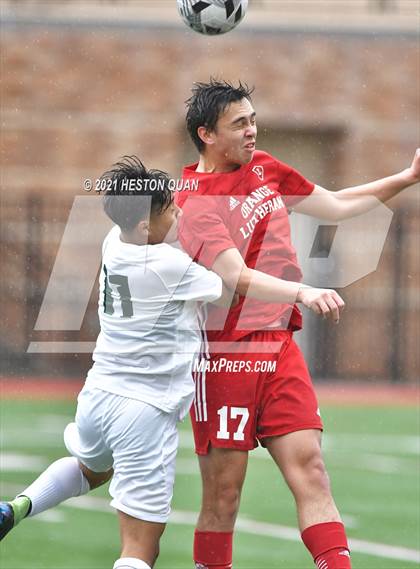 Thumbnail 1 in De La Salle vs. Orange Lutheran (Adidas So Cal College Showcase) photogallery.