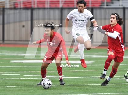 Thumbnail 2 in De La Salle vs. Orange Lutheran (Adidas So Cal College Showcase) photogallery.