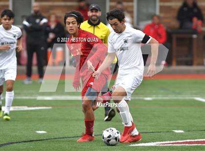 Thumbnail 3 in De La Salle vs. Orange Lutheran (Adidas So Cal College Showcase) photogallery.
