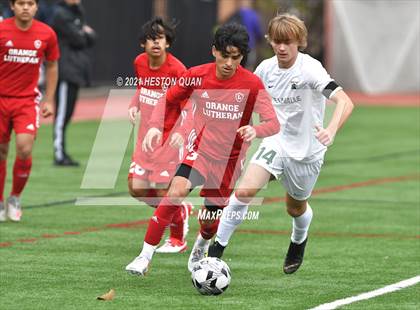 Thumbnail 3 in De La Salle vs. Orange Lutheran (Adidas So Cal College Showcase) photogallery.