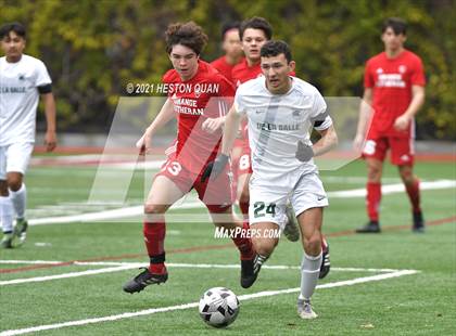 Thumbnail 2 in De La Salle vs. Orange Lutheran (Adidas So Cal College Showcase) photogallery.