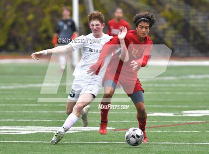Thumbnail 2 in De La Salle vs. Orange Lutheran (Adidas So Cal College Showcase) photogallery.