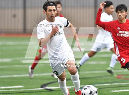 Thumbnail 3 in De La Salle vs. Orange Lutheran (Adidas So Cal College Showcase) photogallery.