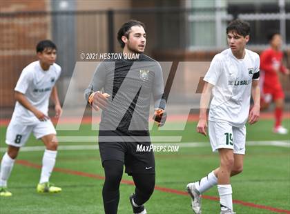 Thumbnail 1 in De La Salle vs. Orange Lutheran (Adidas So Cal College Showcase) photogallery.