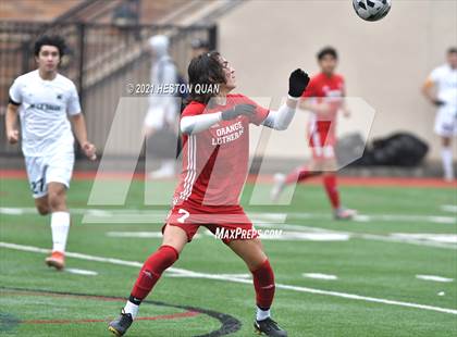 Thumbnail 1 in De La Salle vs. Orange Lutheran (Adidas So Cal College Showcase) photogallery.