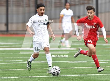 Thumbnail 3 in De La Salle vs. Orange Lutheran (Adidas So Cal College Showcase) photogallery.