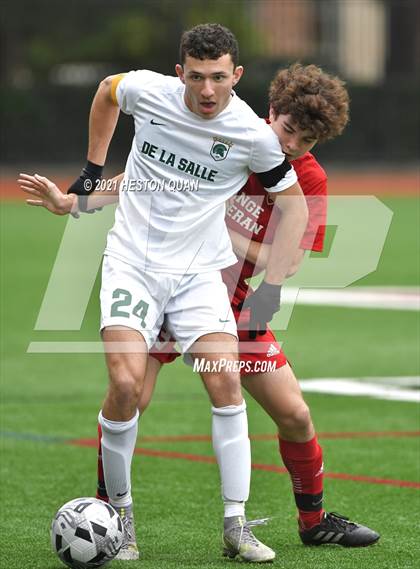 Thumbnail 1 in De La Salle vs. Orange Lutheran (Adidas So Cal College Showcase) photogallery.