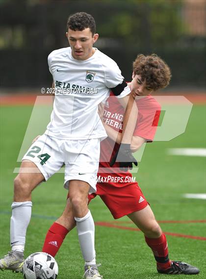 Thumbnail 1 in De La Salle vs. Orange Lutheran (Adidas So Cal College Showcase) photogallery.