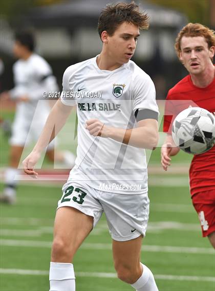 Thumbnail 1 in De La Salle vs. Orange Lutheran (Adidas So Cal College Showcase) photogallery.