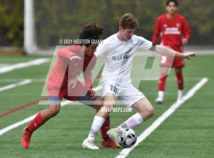 Thumbnail 1 in De La Salle vs. Orange Lutheran (Adidas So Cal College Showcase) photogallery.