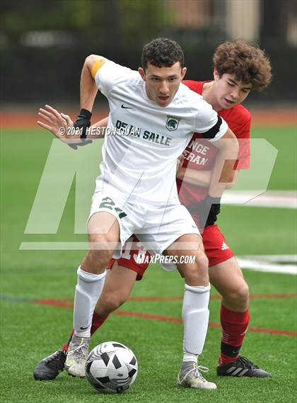 Thumbnail 2 in De La Salle vs. Orange Lutheran (Adidas So Cal College Showcase) photogallery.