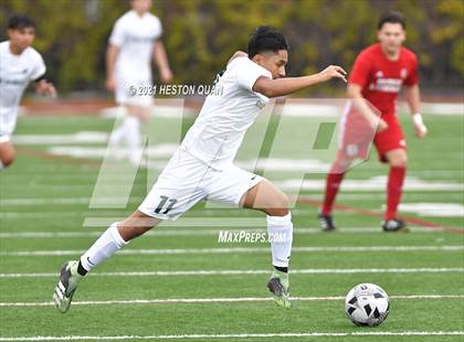 Thumbnail 2 in De La Salle vs. Orange Lutheran (Adidas So Cal College Showcase) photogallery.
