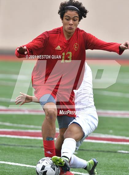 Thumbnail 2 in De La Salle vs. Orange Lutheran (Adidas So Cal College Showcase) photogallery.