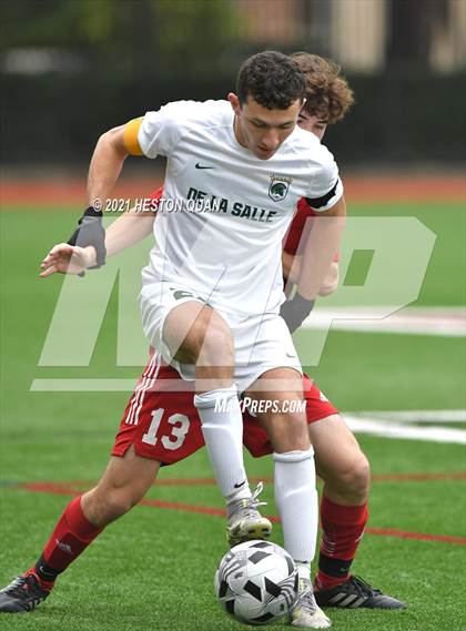 Thumbnail 2 in De La Salle vs. Orange Lutheran (Adidas So Cal College Showcase) photogallery.