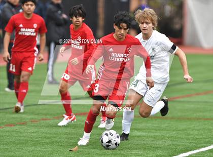 Thumbnail 1 in De La Salle vs. Orange Lutheran (Adidas So Cal College Showcase) photogallery.