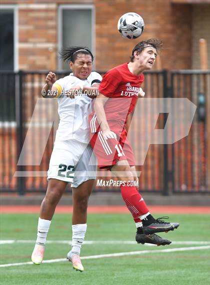 Thumbnail 1 in De La Salle vs. Orange Lutheran (Adidas So Cal College Showcase) photogallery.