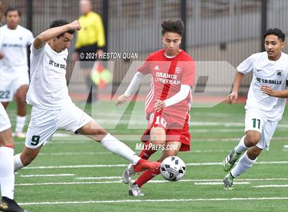 Thumbnail 2 in De La Salle vs. Orange Lutheran (Adidas So Cal College Showcase) photogallery.