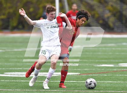 Thumbnail 1 in De La Salle vs. Orange Lutheran (Adidas So Cal College Showcase) photogallery.