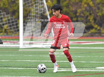 Thumbnail 2 in De La Salle vs. Orange Lutheran (Adidas So Cal College Showcase) photogallery.