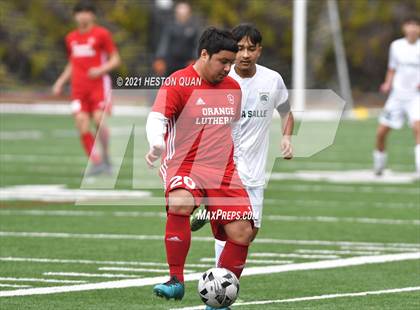 Thumbnail 3 in De La Salle vs. Orange Lutheran (Adidas So Cal College Showcase) photogallery.