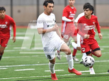 Thumbnail 2 in De La Salle vs. Orange Lutheran (Adidas So Cal College Showcase) photogallery.
