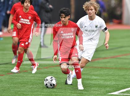 Thumbnail 3 in De La Salle vs. Orange Lutheran (Adidas So Cal College Showcase) photogallery.