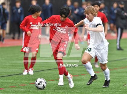 Thumbnail 2 in De La Salle vs. Orange Lutheran (Adidas So Cal College Showcase) photogallery.
