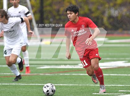 Thumbnail 2 in De La Salle vs. Orange Lutheran (Adidas So Cal College Showcase) photogallery.