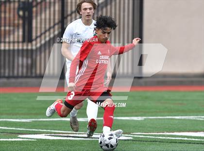 Thumbnail 2 in De La Salle vs. Orange Lutheran (Adidas So Cal College Showcase) photogallery.