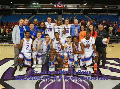 Thumbnail 2 in St. Bernard vs. St. Joseph Notre Dame (CIF State D5 Final) photogallery.