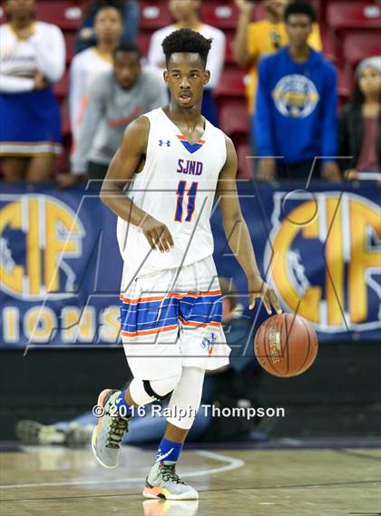 Thumbnail 3 in St. Bernard vs. St. Joseph Notre Dame (CIF State D5 Final) photogallery.
