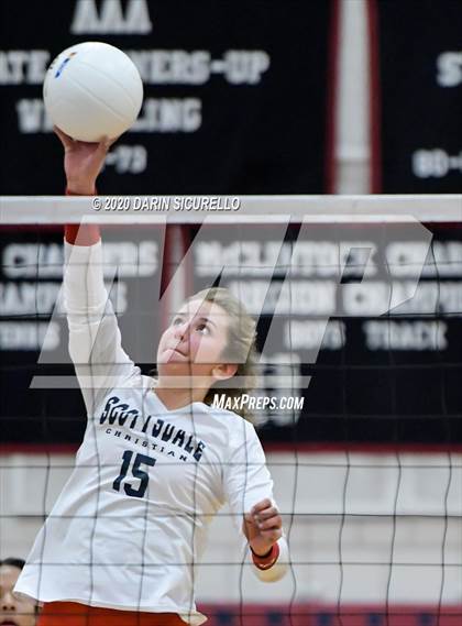 Thumbnail 2 in Pima vs Scottsdale Christian Academy (AIA 2A Semifinal) photogallery.