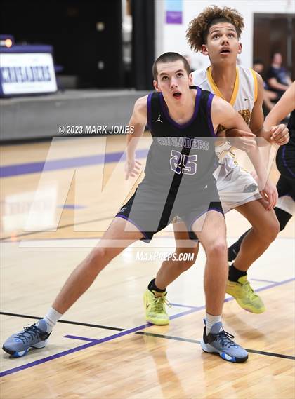Thumbnail 1 in Northwest Christian vs. Highland Prep (Coyotes Basketball Invitational) photogallery.
