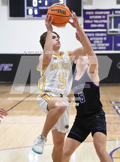 Thumbnail 1 in Northwest Christian vs. Highland Prep (Coyotes Basketball Invitational) photogallery.