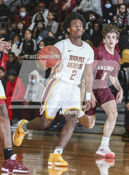 Thumbnail 2 in Arlington vs Mount Vernon (Section 1 Class AA Semifinal) photogallery.