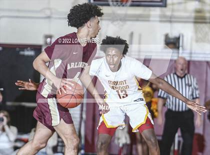 Thumbnail 2 in Arlington vs Mount Vernon (Section 1 Class AA Semifinal) photogallery.