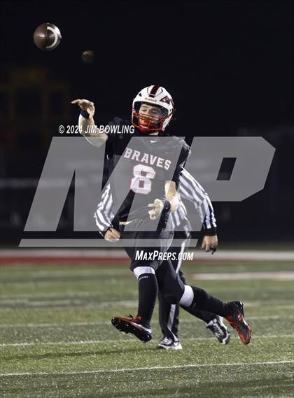 Thumbnail 3 in Mt. Zion vs Peoria Notre Dame (IHSA 4A Round 2) photogallery.