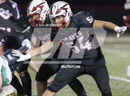 Thumbnail 1 in Mt. Zion vs Peoria Notre Dame (IHSA 4A Round 2) photogallery.